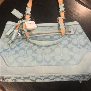 Robins Egg Blue Coach purse